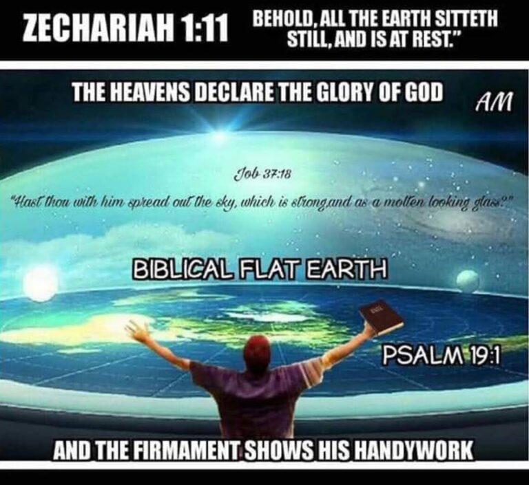 did jesus ever say the earth is flat or round?