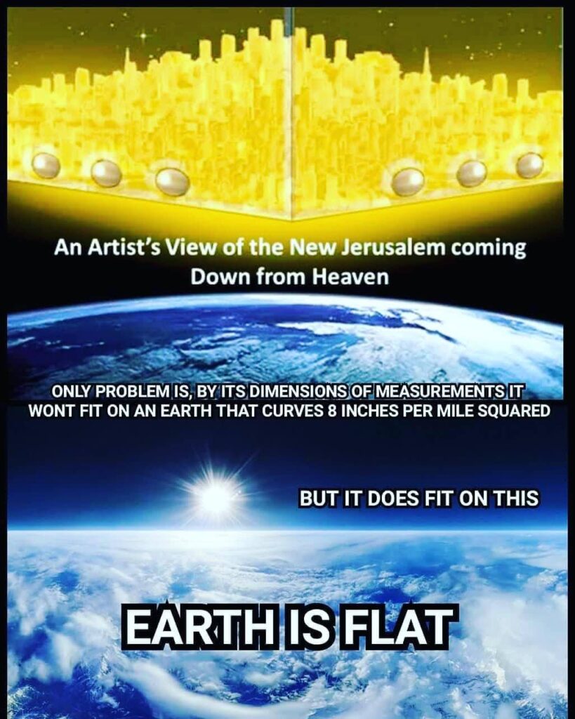 bible says the earth is flat